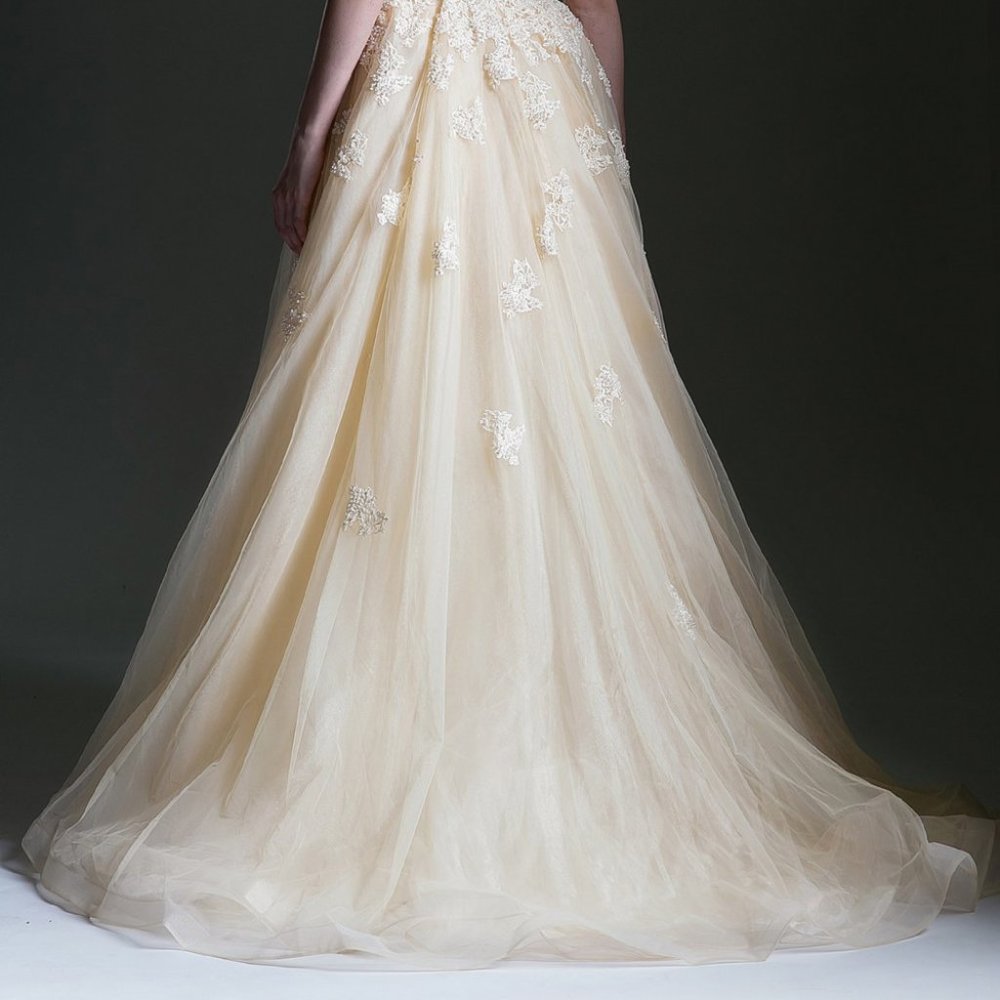 Illusion Neck A-Line Shape Prom Dress AL51256A - Picture 4 of 5